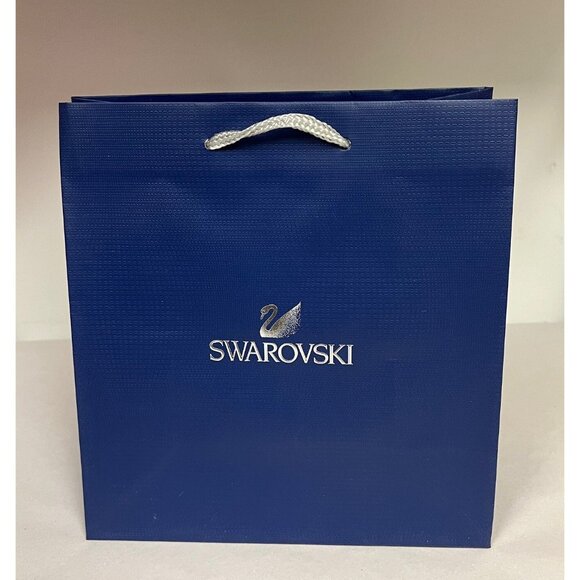 Authentic Swarovski Empty Shopping Paper Gift Bags 9.5 X 9 X 4.5” Set Of 2 - Picture 1 of 10